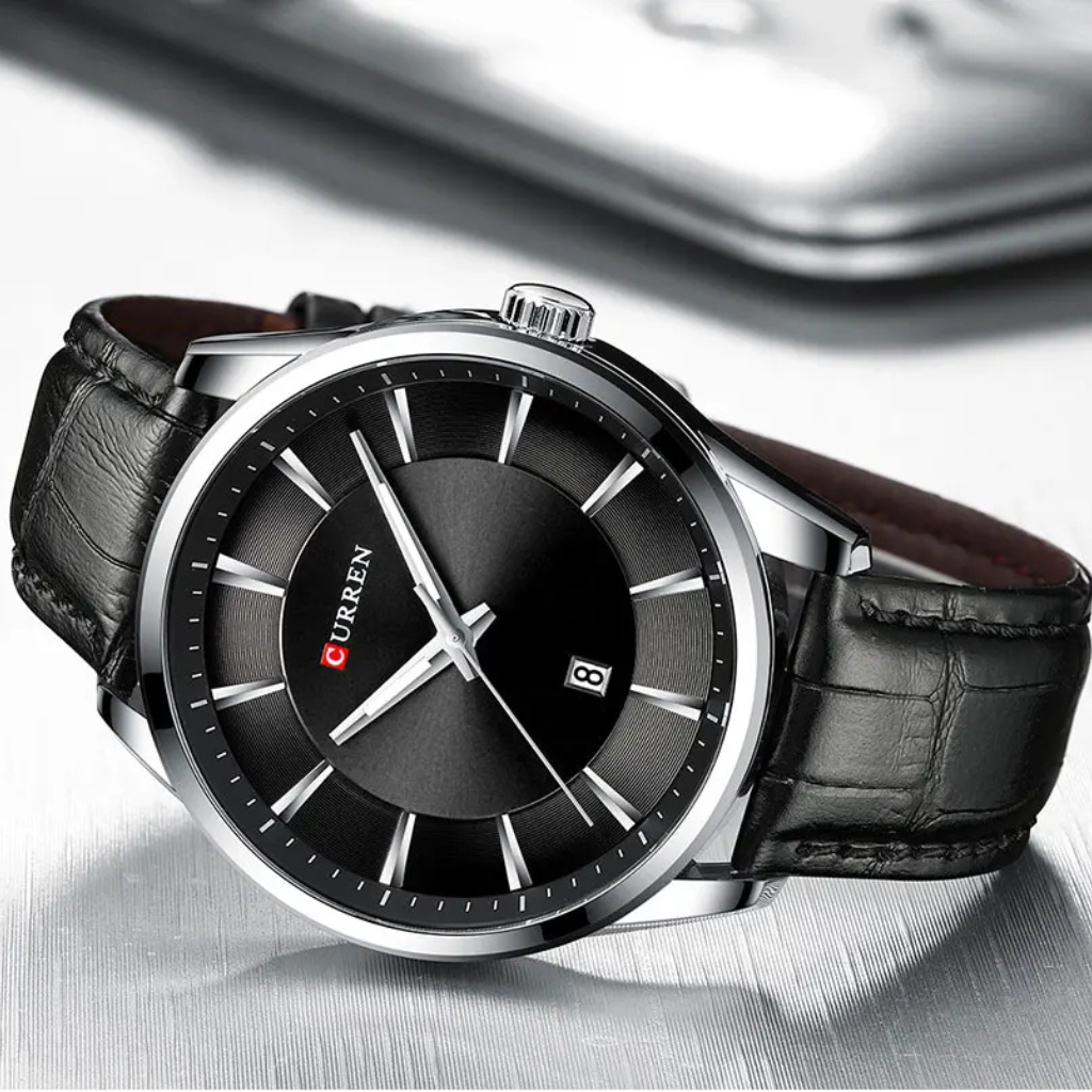 Relógio Masculino Modern black | Curren Oficial