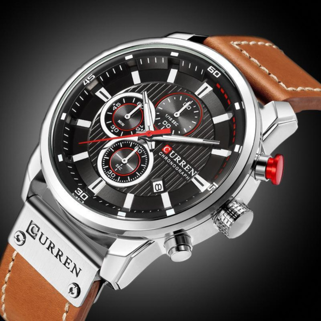 Relógio Masculino Luxury Chronograph | Curren Oficial