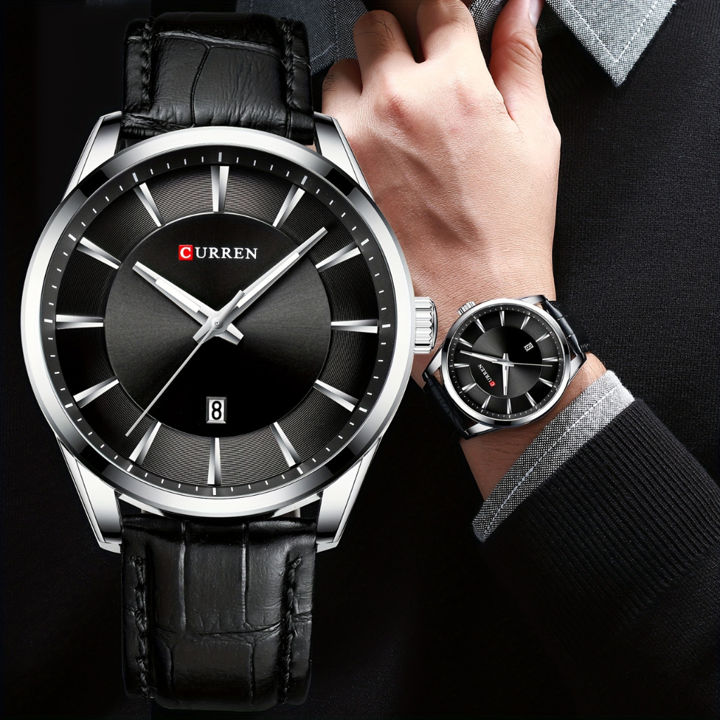 Relógio Masculino Modern black | Curren Oficial