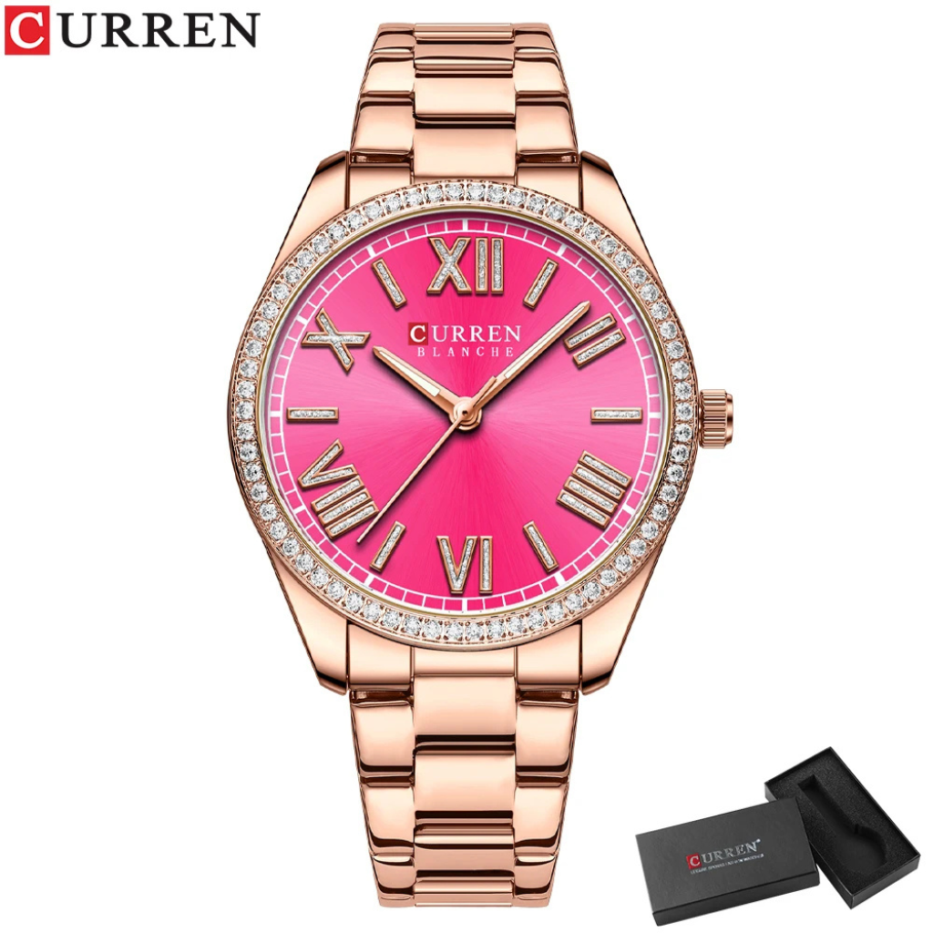 Relógio Feminino Ross Pink | Curren Oficial