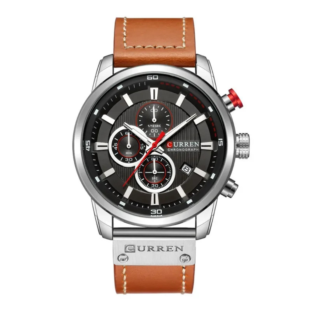 Relógio Masculino Luxury Chronograph | Curren Oficial