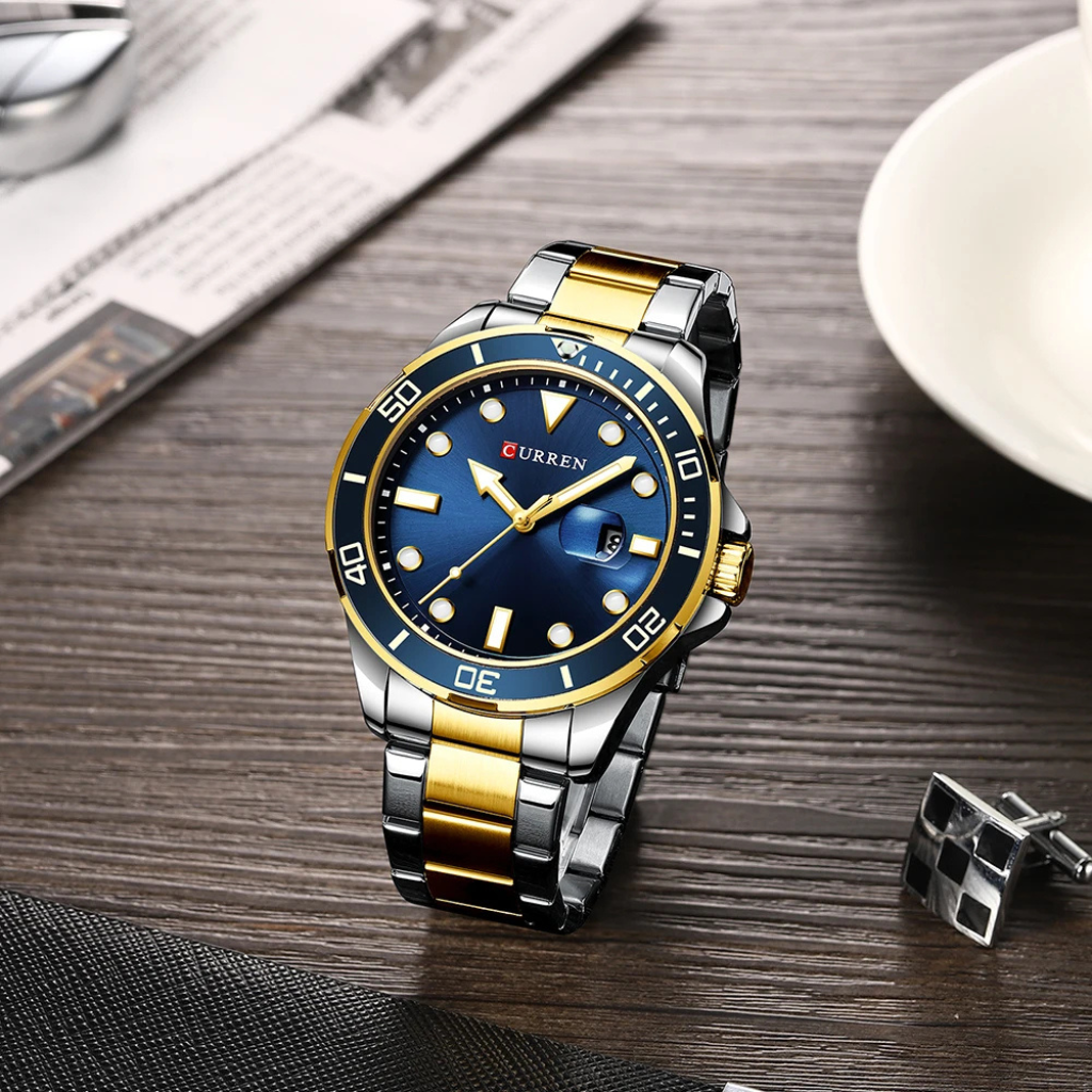 Relógio Masculino Automático  Luxury | Curren Oficial