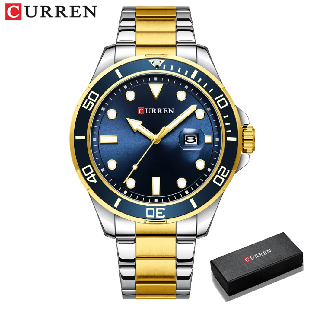 Relogio Masculino Automatico Safira Nature Curren Oficial