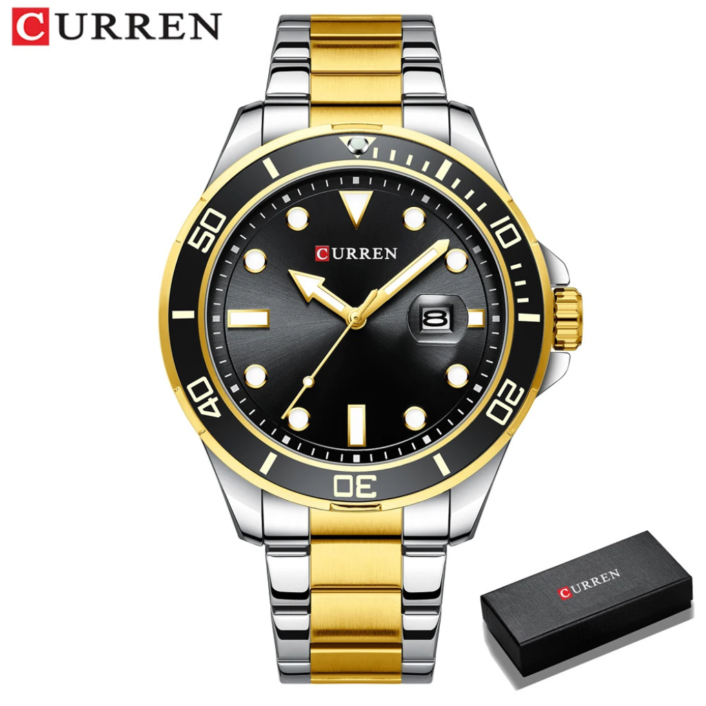 Relogio Masculino Automatico Safira Nature Curren Oficial